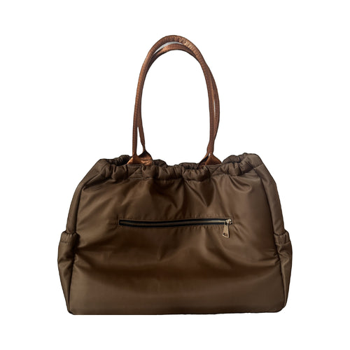 Clinical Hybrid Tote in Chestnut, back