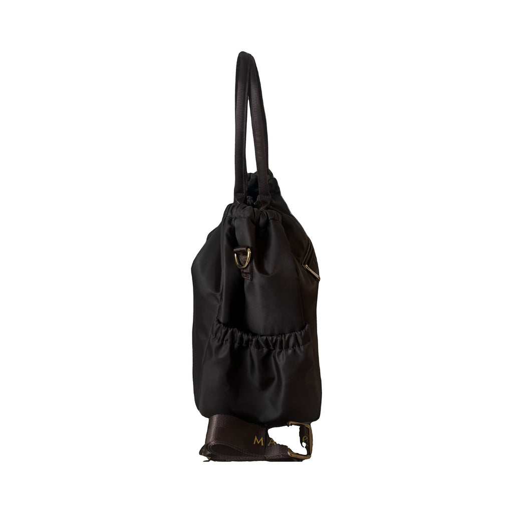 Clinical Hybrid Tote in Deep Brown, side